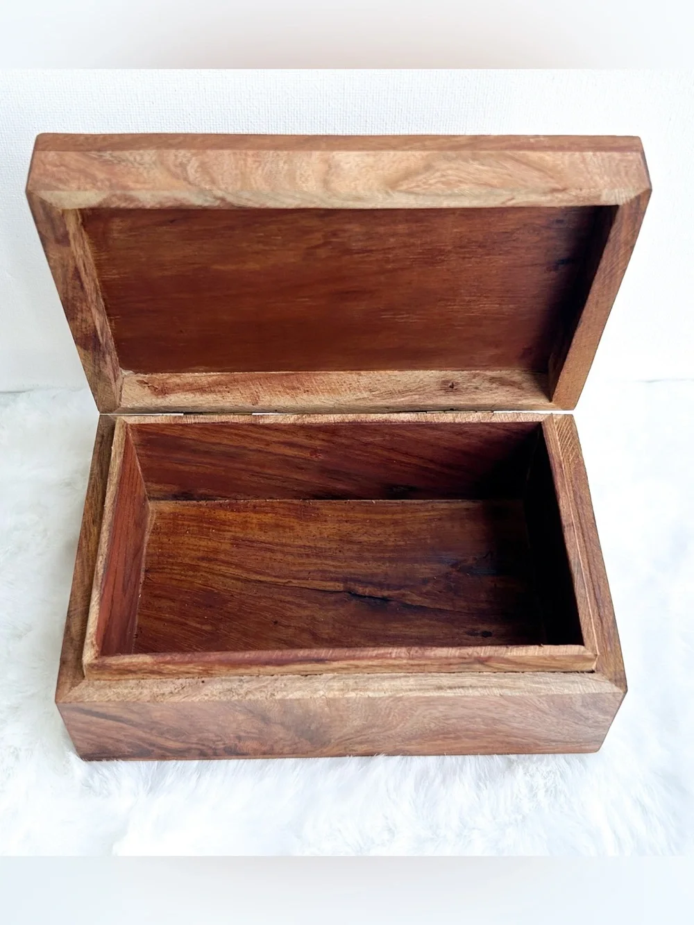 4x6 Hand Carved Ganesha Wooden Trinket Box | Spiritual Jewelry & Crystal Storage
